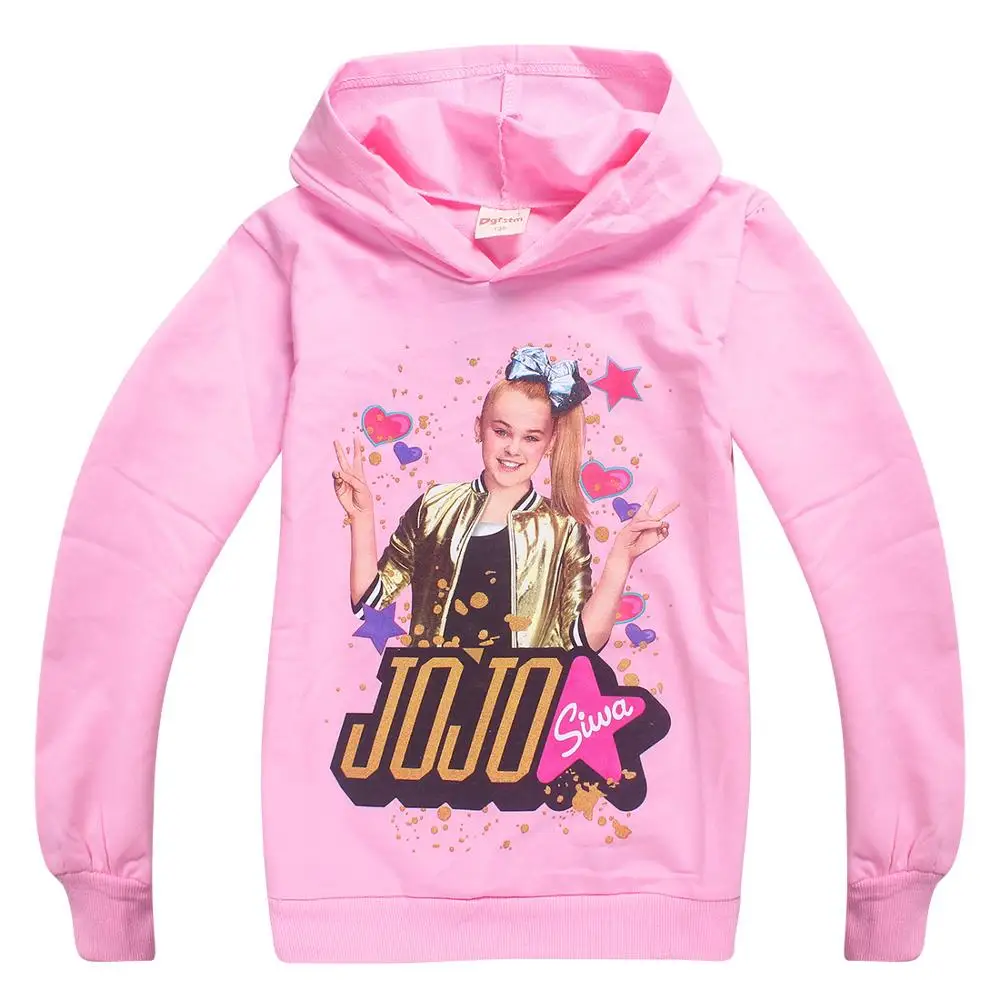 

Jojo siwa hoodie tops shirt kids girl cute pullover long sleeve sweatshirt, Picture shows