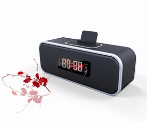 Wireless Bluetooth Bass Speakers Alarm Clock Home Theatre