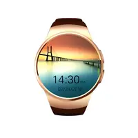 

KW18 Smart Watch SIM 1.3 Inch Round Smartwatch Heart Rate BT 4.0 SIM+TF Card Support Better Than GV18 GT08 Smart Watch