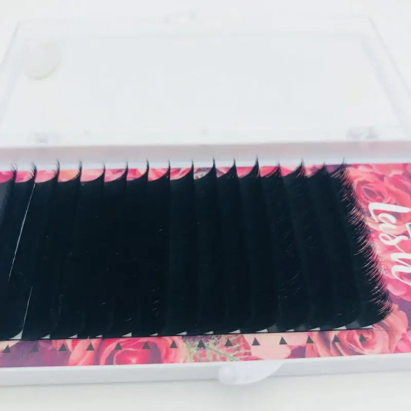 

Custom Logo Mega Volume Eyelash Extension Volume Blooming Lashes, Black/variety color