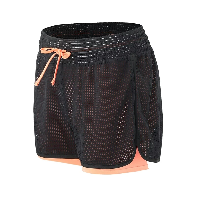 double layered sports shorts