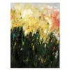 Group Flower 3 Panel Art Nouveau Style Knife Abstract Oil Painting On Canvas