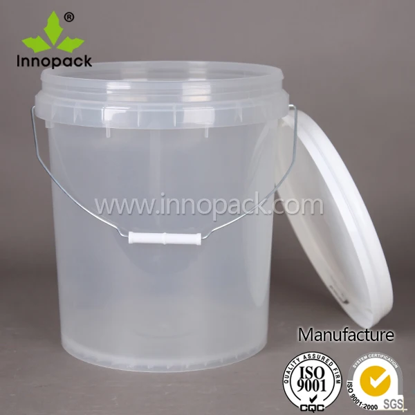 clear plastic pails with lids