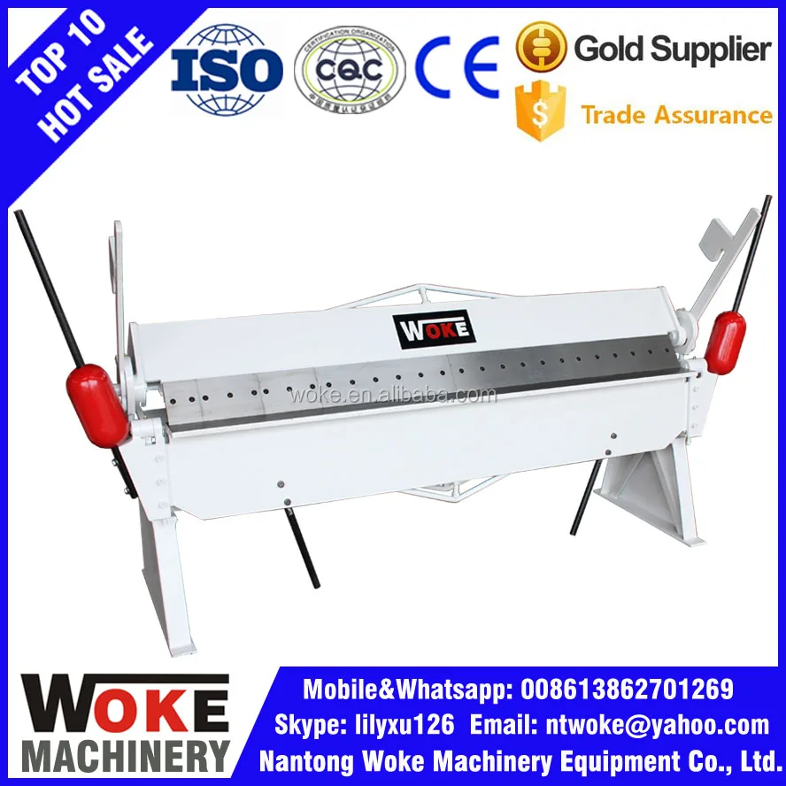 
Manual Press Brake Sheet Metal 1mm, 2mm Folding Bending Machine, Folder Brake 