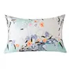 Queen 20''x30'' Both Side Silk Floral Print 100% Natural Silk Pillowcase with Hidden Zipper