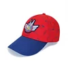 Woven Patch Heat Transfer Printing Red Navy Caps Kids Size Baseball Sports Hats
