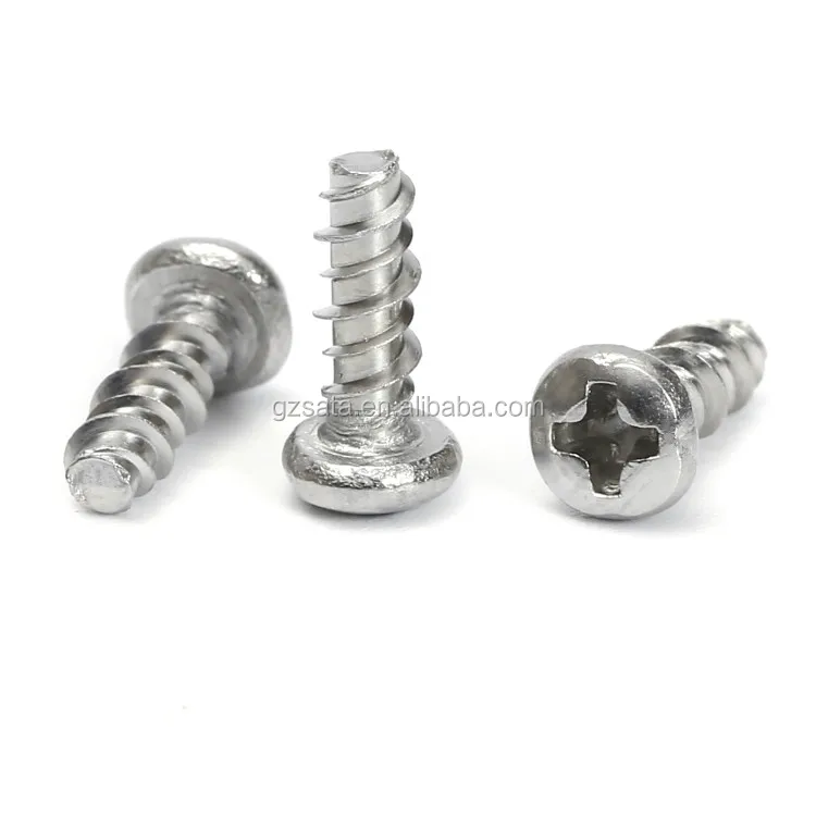 1/4 Length Phillips Drive 410 Stainless Steel Thread Rolling Screw for Plastic Passivated Finish Pan Head #4-20 Thread Size Pack of 50