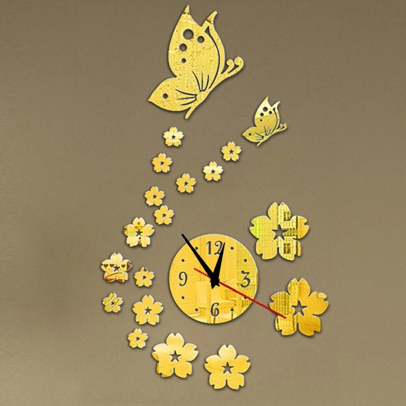 アクリル時計時計壁掛け時計モダンデザイン3dクリスタルミラー時計家の装飾リビングルーム Buy クロックcd 時計ギャラリー 時計インテリア Product On Alibaba Com