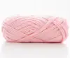 Super chunky solid dyed 100% polyester fancy crochet yarn for blanket