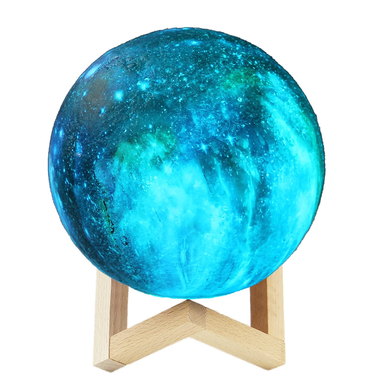 16 Colors 3D Moon Light Children's Night Light USB Rechargeable Touch Switch Christmas Decoration Bedside Lamp LED space Lamp