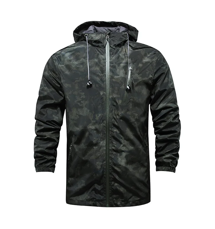 Wholesale Plain Windbreaker Jacket Bulk Make With Hood Earphone Strings ...