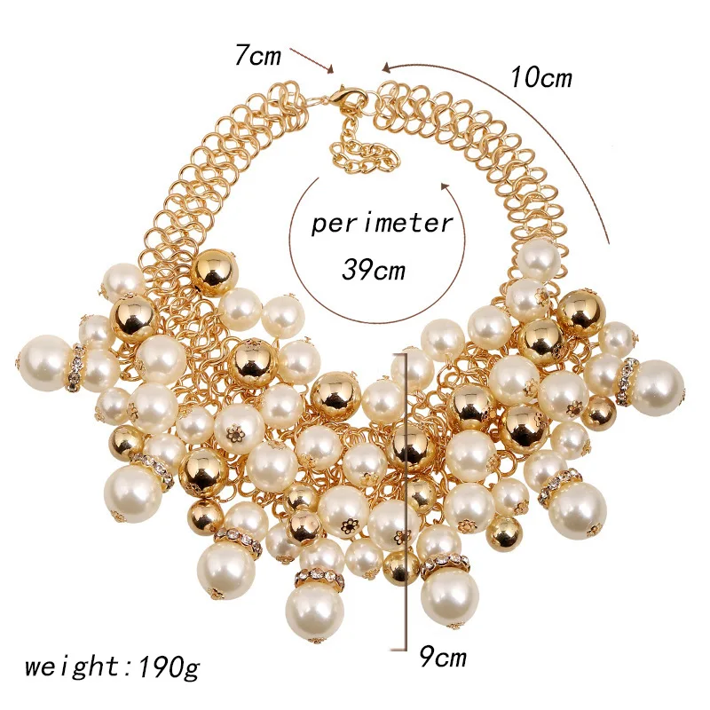 Popular Fashion Multilayer Pearl Necklace Banquet Jewelry Sets - Buy ...