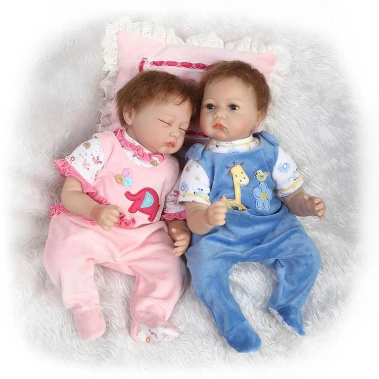 
new hot NPK 55cm Bebe Reborn Doll Soft Silicone Girl Toy Reborn Baby Doll Gift girl boy twins doll toys  (62038908154)