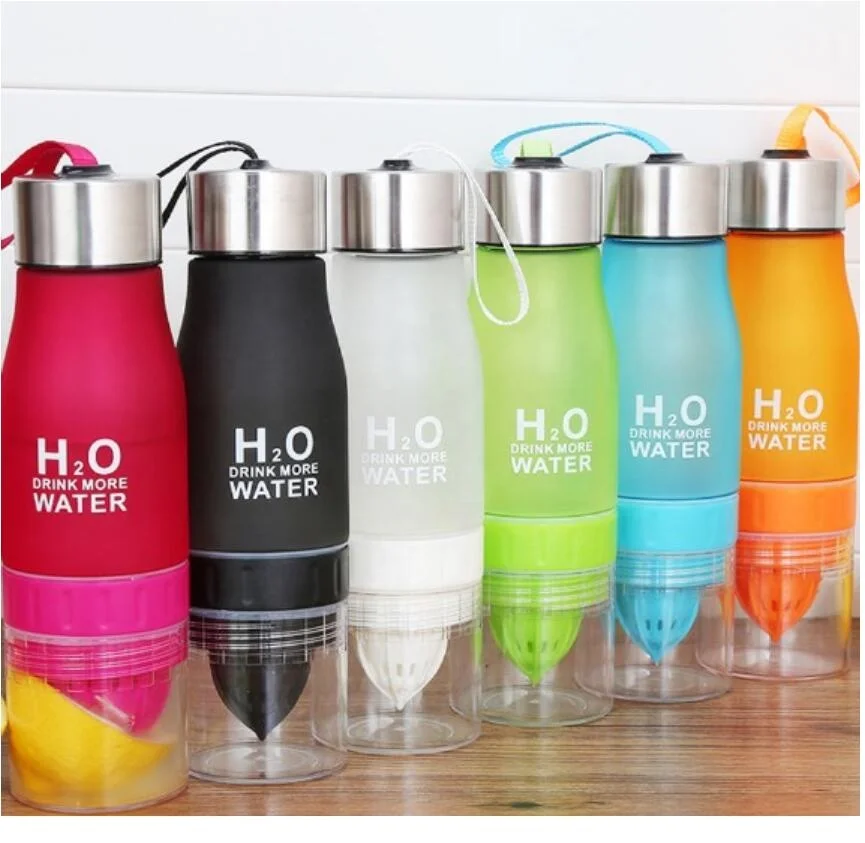

Promotional Matte hydrogen h2o water bottle fruit infuser water bottle, Frosted color