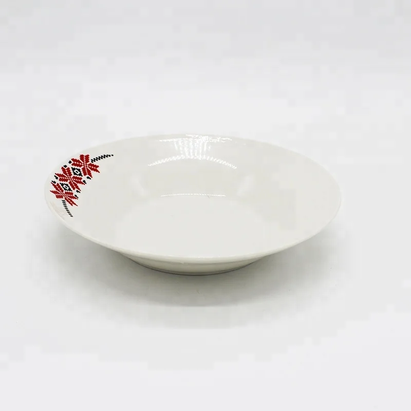 Tableware White Porcelain Soup Plate Buy Homeware Soup Plate,Decal