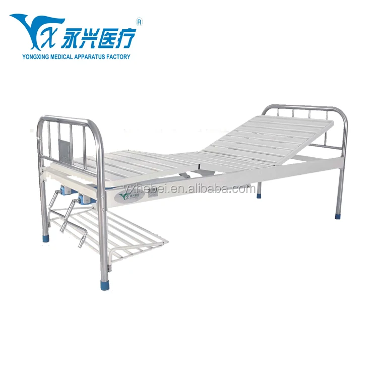 
A16 Powder Coating Hospital Furniture Two Function Manual bed 
