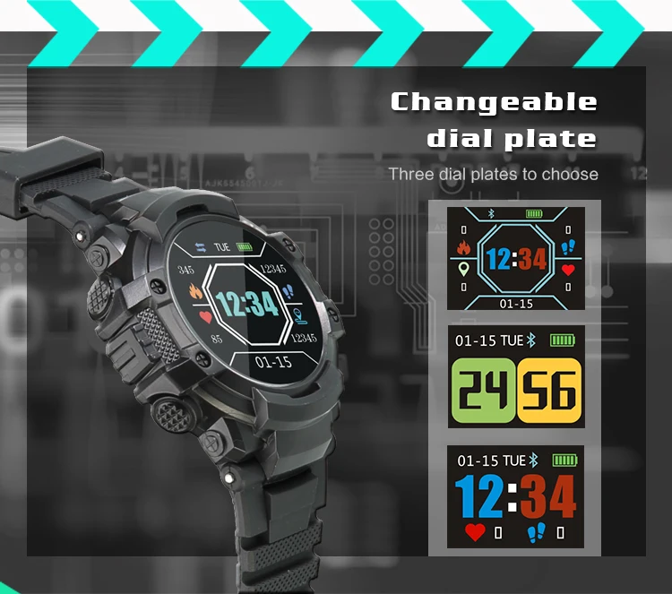 Hot sales f9 wristwatch sports step counter call reminder remote camera ip67 waterproof anti-lost long standby smart wrist watch