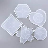 

Resin Molds Coaster Silicone Molds for Resin Epoxy Casting Molds Flowers and Beads DIY Craft Making