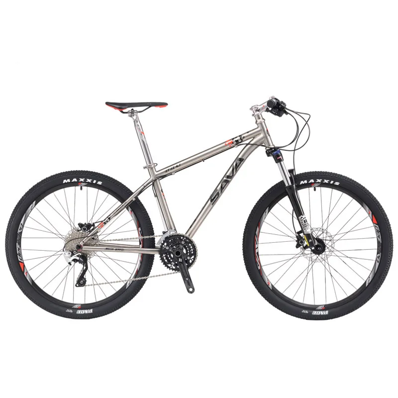

Ready to ship SAVA Ajazz titanium mountain bike 26/27.5 inch Hydraulic Oil brake
