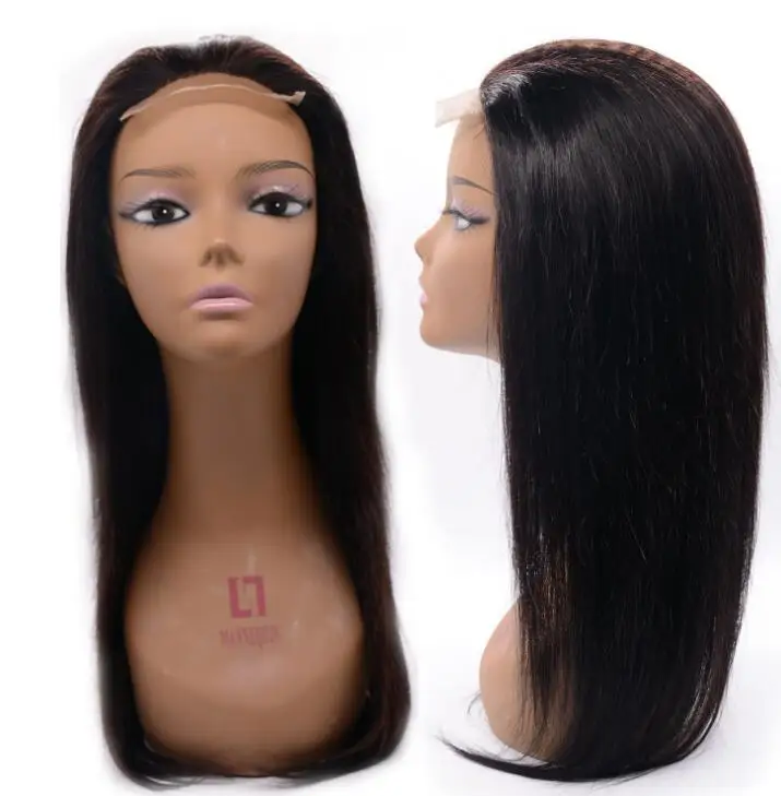 

8-24inch cheap 4*4 lace closure wig 150% density wig front virgin human hair wigs,Peruvian/Brazlian hair
