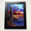 Flip effect lenticular picture of bird motion lenticular poster 3d lenticular picture 30x40