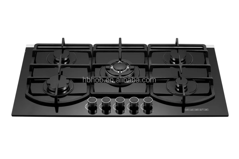 Tempered Glass Cover 5 Burner Gas Stove Buy Glass Gas Stove,Tempered