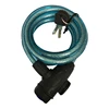 High quality ageing resistance safty colourful scooter steel cable lock