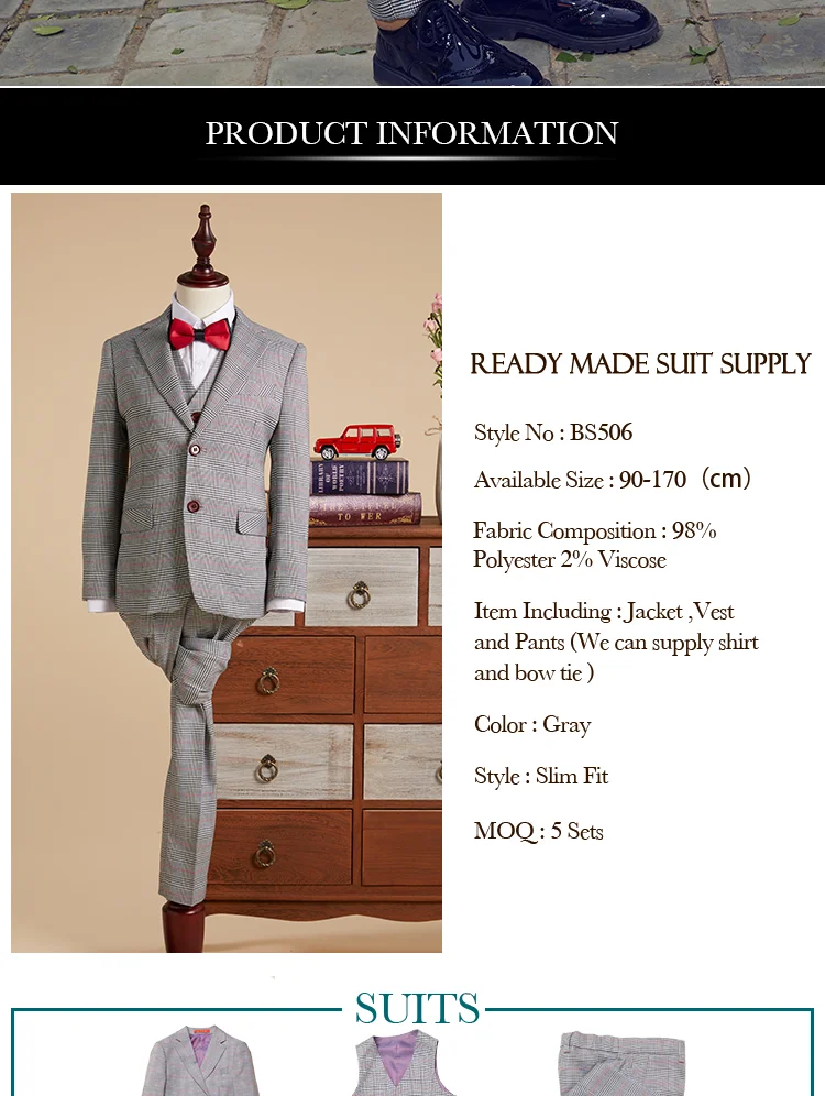 Elpa Readymade Cheap Slim Fit Junior Boys Party Dress Formal Coat Pants