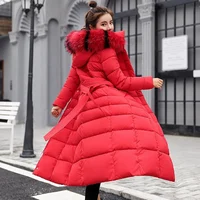

ecowalson Winter Women's Down Coat 2018 New Clothes Cotton-Padded Thickening Down Winter Coat Long Jacket