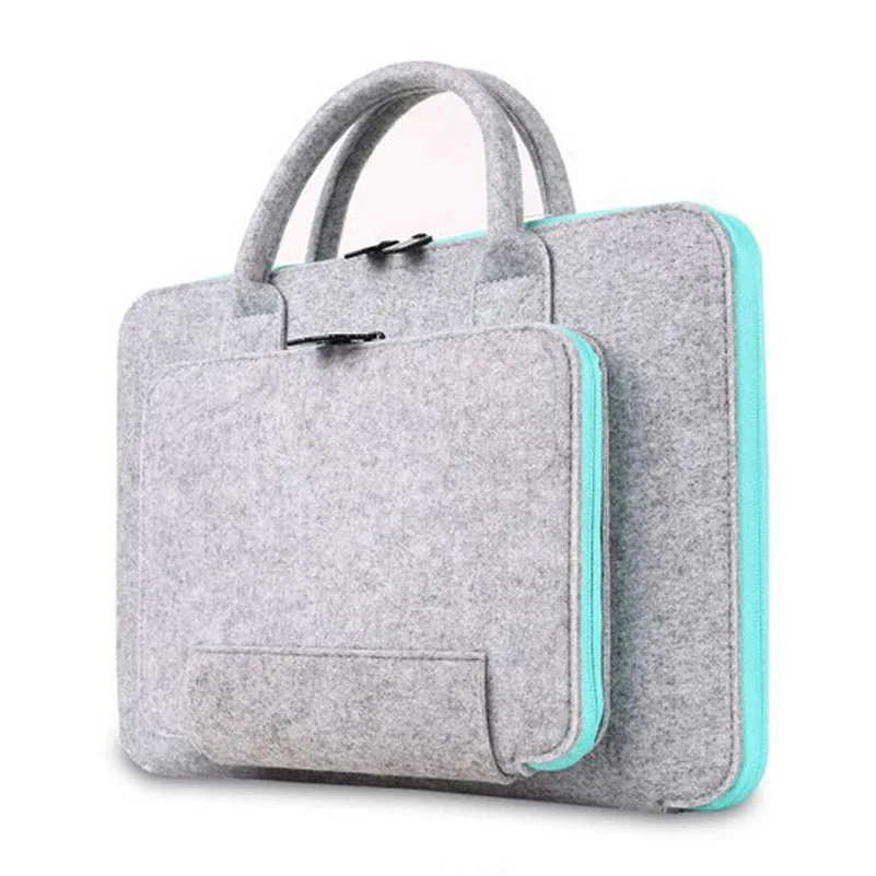 

China supplier wool felt laptop bag for 13/14/15 inch notebook