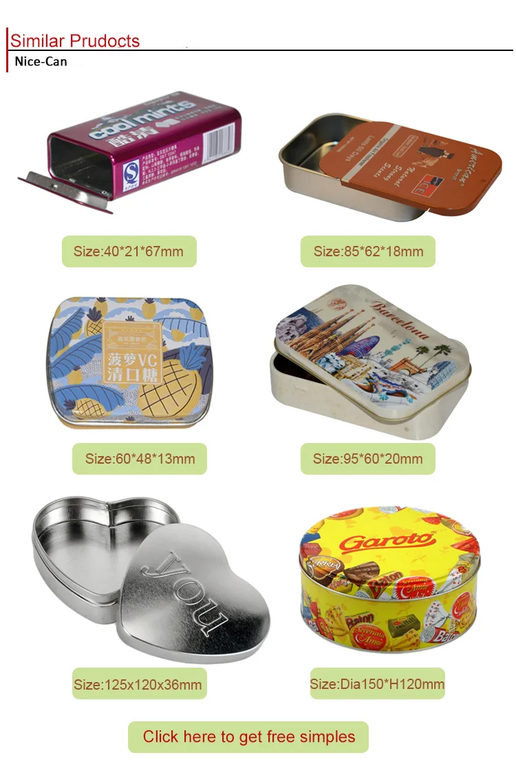 small metal candy tins