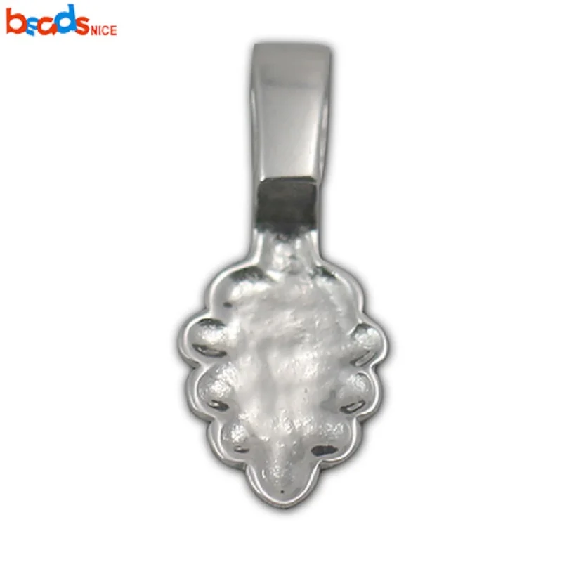 

Beadsnice 925 Sterling Silver Pendant Bail Tray Jewelry 3398