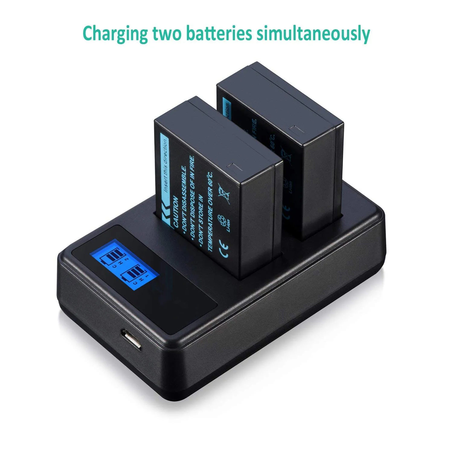 Fast Charge Lcd Dual Battery Charger For Sony Np-bx1 Camera Battery ...