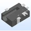 Global SMT DC Power Jack With One Notch Across