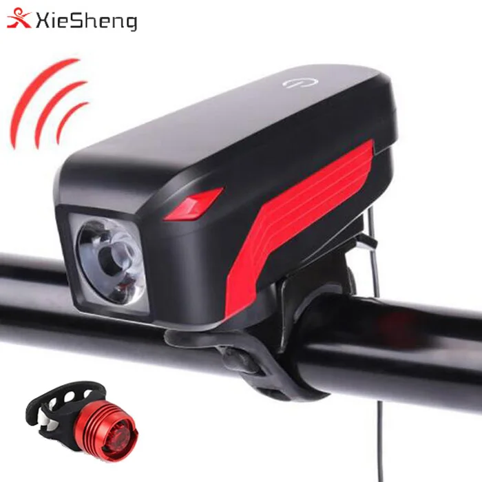 

2017 Newest cree xml T6 Bike Headlight Touched Switch Horn Light USB Bike Front and Rear Light