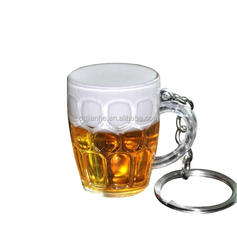 beer glass keychain