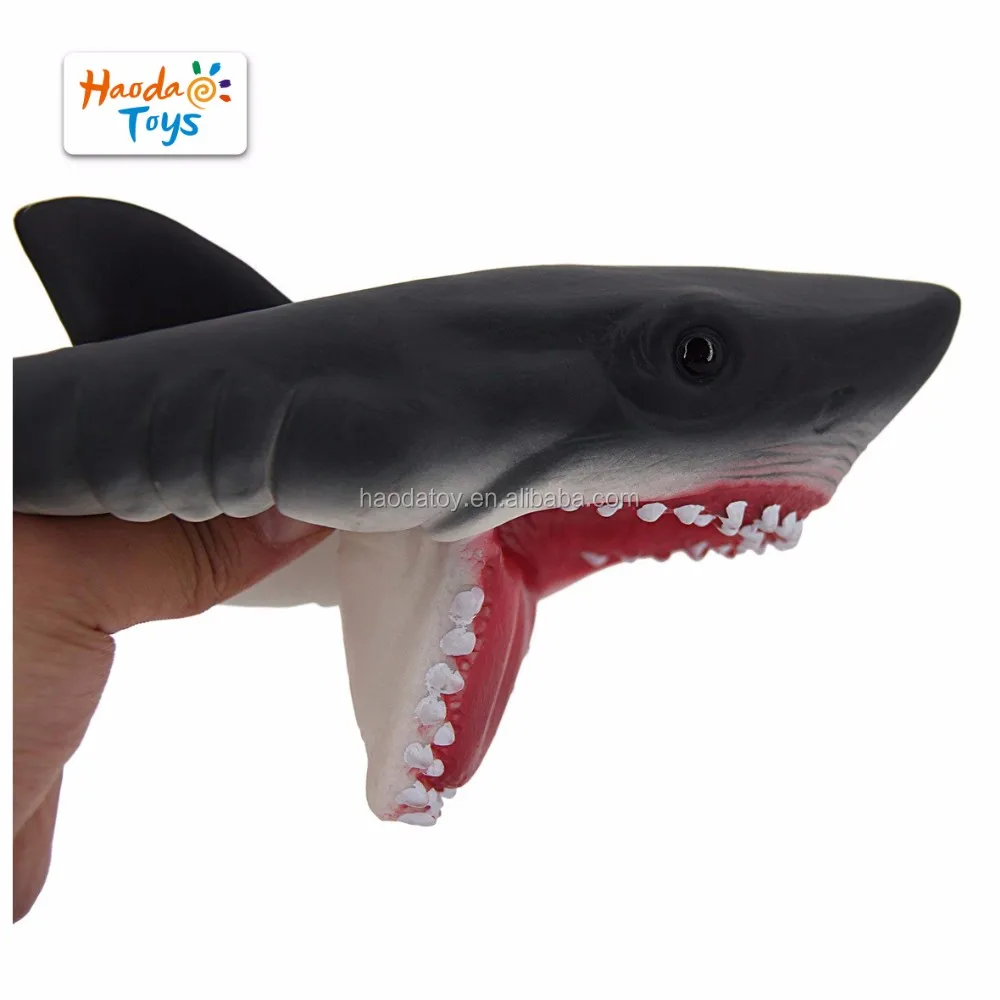 rubber shark hand puppet