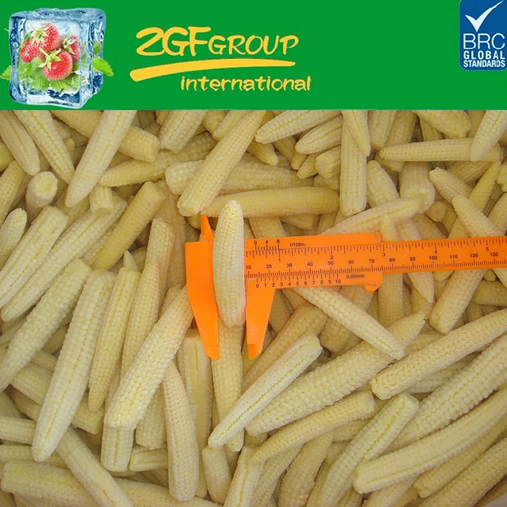 2017 HIGH quality grade A whole IQF frozen baby corn