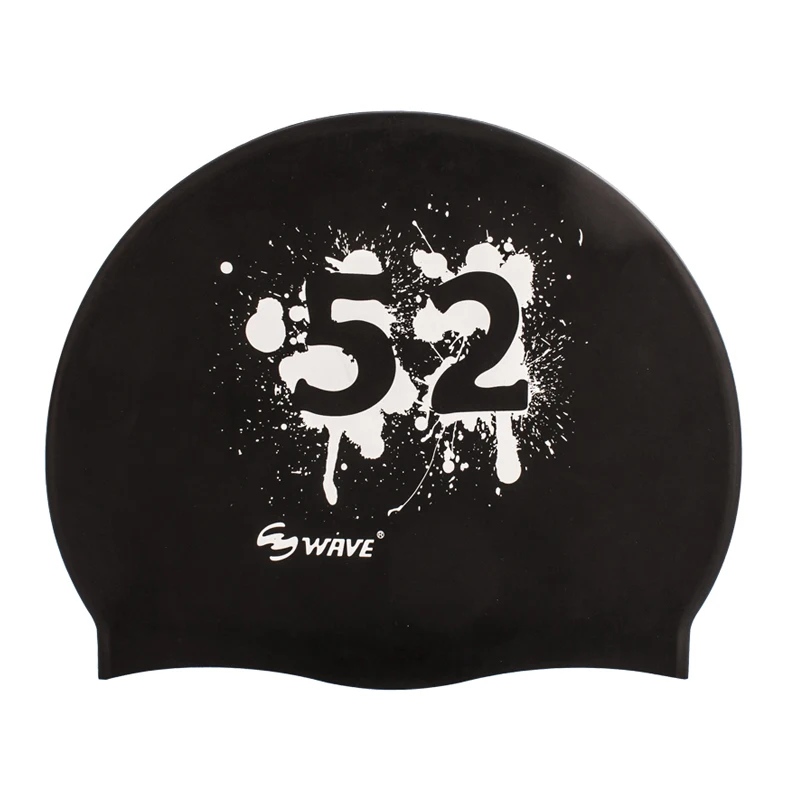 Waterproof silicone colorful fashion printed personalized logo swimming cap for kids