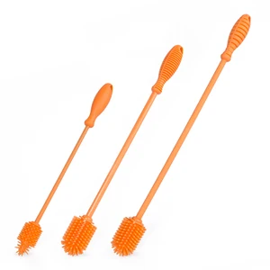 Image of Full Silicone Bottle Cleaning Brush With Stainless Steel Inside
