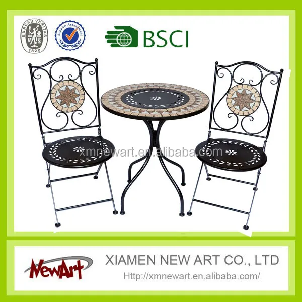 BSCI audit Antique white wrought iron patio furniture