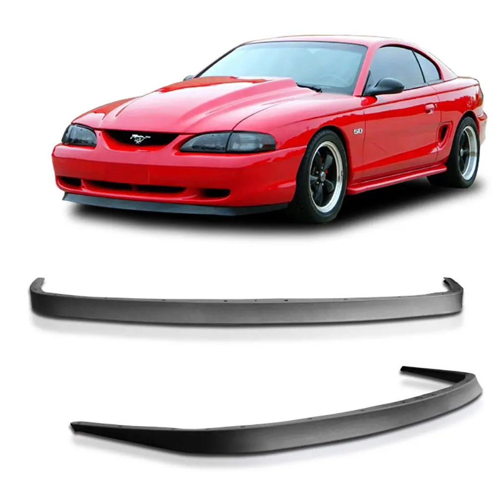 1994-1998 Ford Mustang GT V6 V8 USDM Mach 1 OE Style Front Bumper Lip - PU