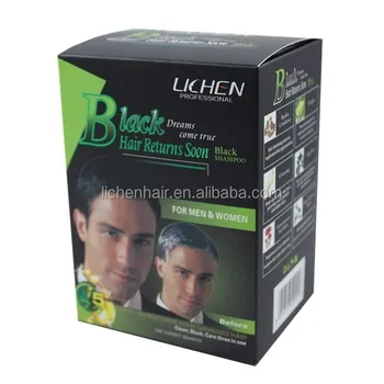 Oem Professional Natural Herbal Black Hair Darkening Hair Dyeing