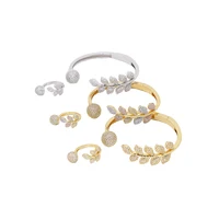 

Wedding luxury bridal ring jewelry wholesale set CZ new bracelet