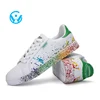 Jinjiang suppliers breathable canvas wholesale printed Men's sneakers colorful board shoes
