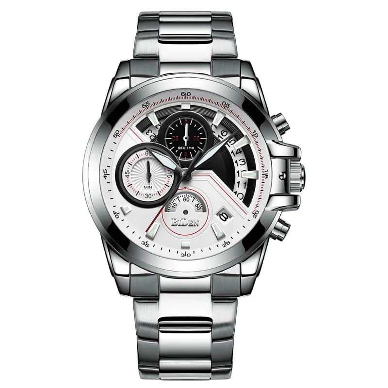 

WJ-7390 Stainless Steel Band Watch High Quality Quality Wristwatch Water Resistant Men Watch, Mix