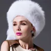 New Design Luxury Ladies High Quality Genuine Fox Fur Ear Flap Hat with Tail