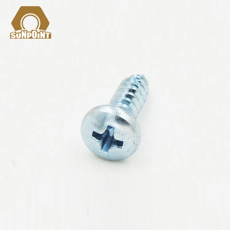 
Self-tapping screw for pan head with cross groove in metric stainless steel 