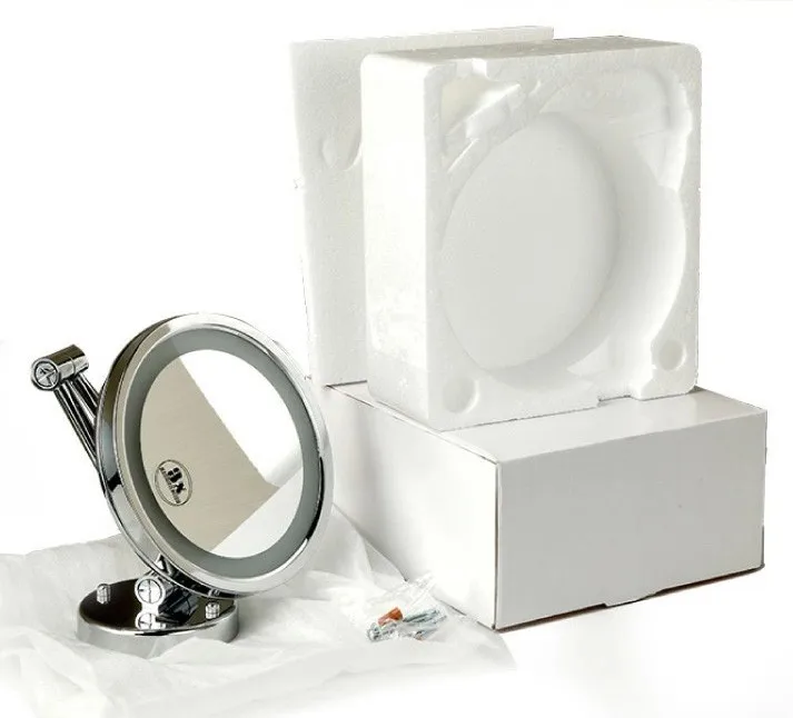 Greenfrom Hotel Illuminated Wall Mount Magnifying Makeup Mirror With
