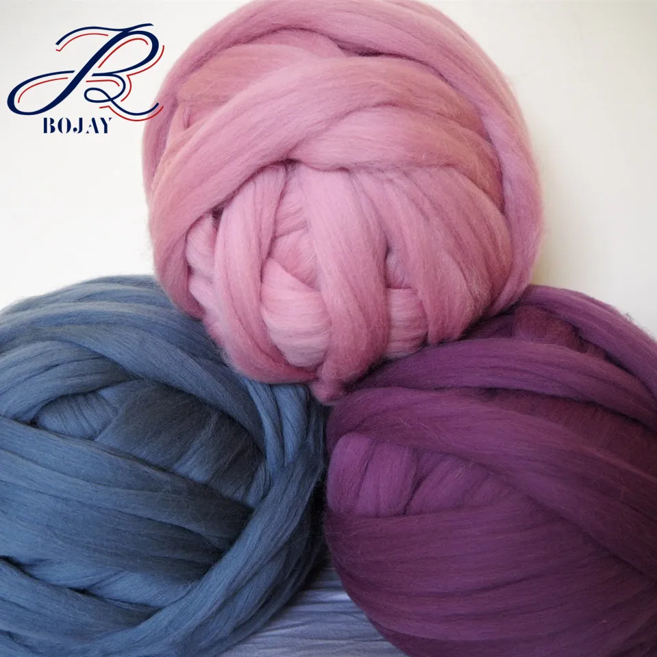 
Dyed Wool like Soft 100% Acrylic Super Chunky Vegan Yarn for arm knitting 100% Acrylic Yarn 